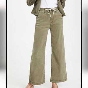 Wide leg cropped pant